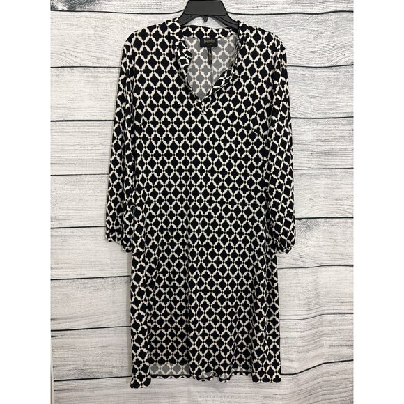 Laundry By Design Geometric Dress, Size L - Picture 1 of 4